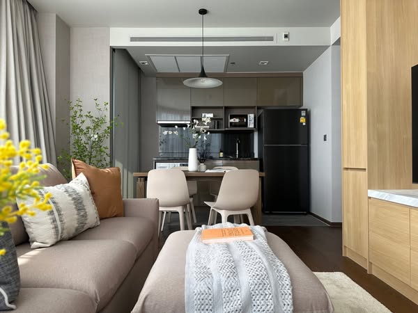 living room and bedroom of Ideo Q Sukhumvit 36