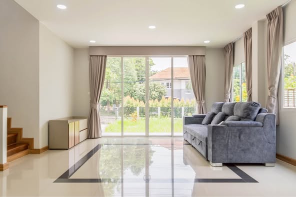 living room and room interior of บ้านลลิล อินเดอะพาร์ค วัชรพล-พหลโยธิน