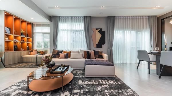 bedroom and living room of Manthana Bangna – Wongwean
