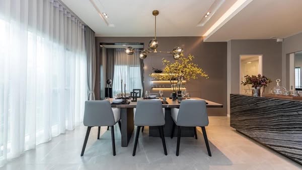 living room and room interior of Manthana Bangna – Wongwean