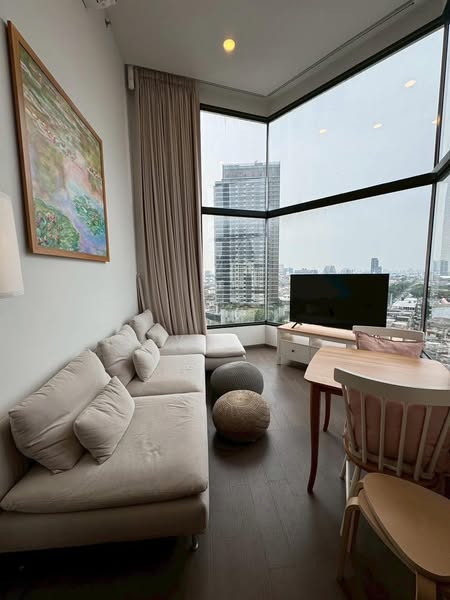 bedroom and living room of Park Origin Chula-Sam Yan