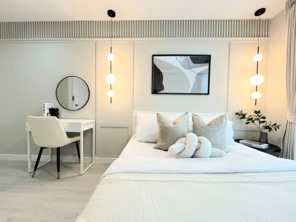 bedroom of The Kith Plus Nawamin เดอะ คิทท์ พลัส นวมินทร์