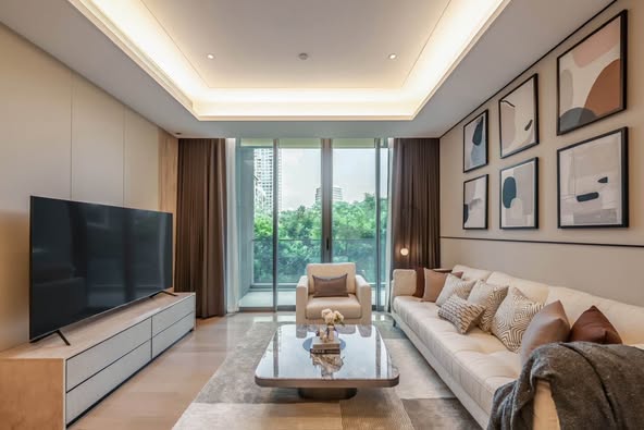 living room and bedroom of Baan Sindhorn (บ้านสินธร)